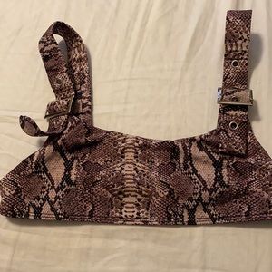 Frankie’s Bikinis Snake Skin XS SET
